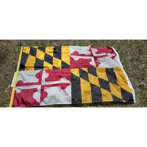 Valley Forge Flag Maryland State Flag 3x5 Ft Embroidered Brass Grommet Polyester